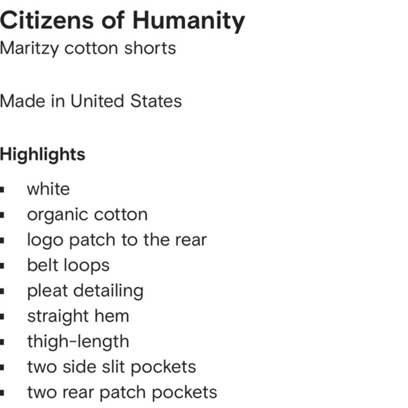 Citizens of Humanity Maritzy Shorts Size 27 NWT - Picture 4 of 14